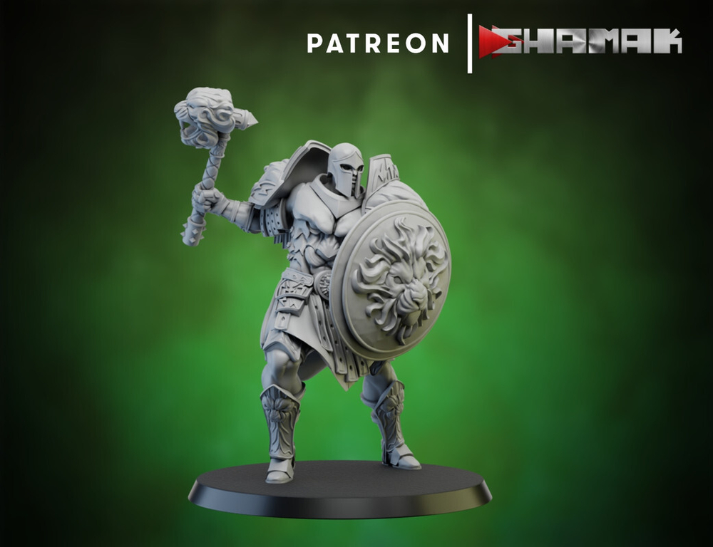 Grand Alliance Order Stormcast Eternal Sequitors Воитель с молотом и щитом №5 миниатюра для dnd, днд, pathfinder, фентези, Настольная игра, НРИ, Варгейм, РПГ