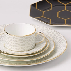 Wedgwood Чашка для чая/кофе Gio Gold 250 мл с блюдцем EAN 701587194891