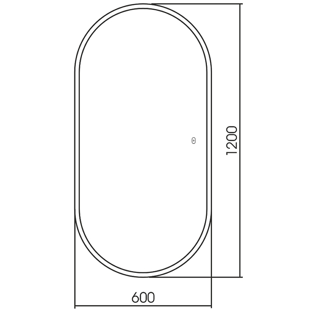 Зеркало Abber See 60 AG6113SMult с подсветкой с сенсорным выключателем и диммером