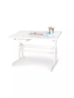 Письменный стол Лена из массива, белый