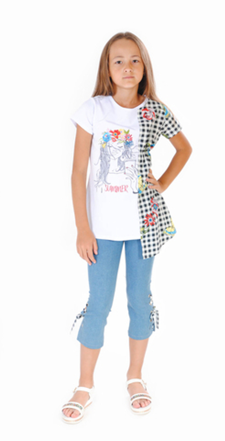 Туника трикотажная для девочки 9-16 лет Fleur de Vie