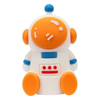 Точилка "Астронавт" 4,7*3*2,5 см, в силиконовом корпусе, упаковка - пластиковый бокс, 4 цвета микс,