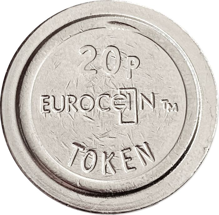 Жетон аппарата в казино «20 Pence (Eurocoin) AL»