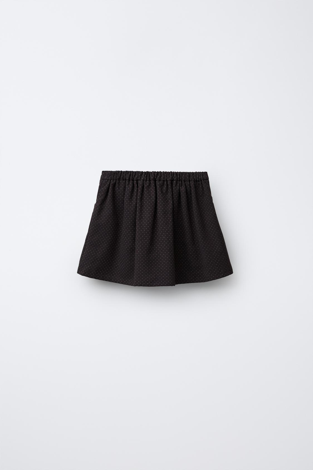 ZARA ЮБКА-ШОРТЫ В ГОРОШЕК, КОРИЧНЕВЫЙ