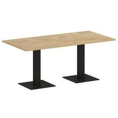 Onix Direct Стол прямоугольный O.SPRG-4 Тиквуд Светлый/Металл Черный 1800*900*750