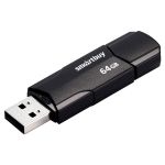 Память 64GB, Smart Buy, Clue, Flash USB 2.0, чёрный, пластик. корпус