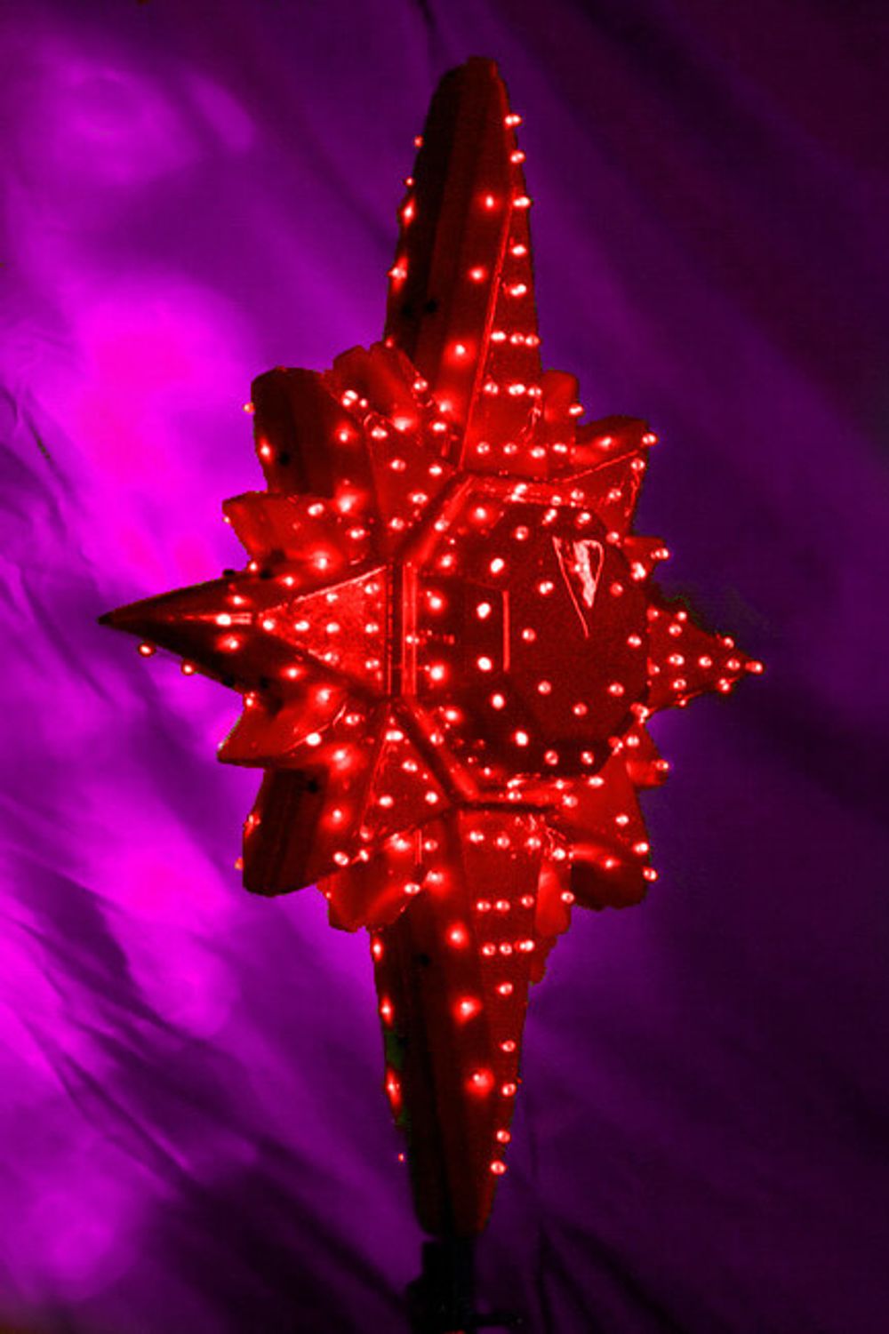 Макушка - звезда на елку «Полярная Звезда» красная