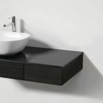 Тумба с раковиной VitrA Origin 120 см L 65679, черный дуб