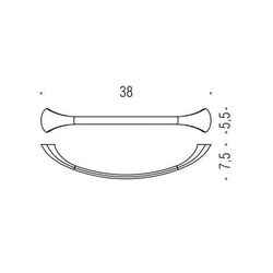 Полотенцедержатель 38см Colombo Link  B2409, хром