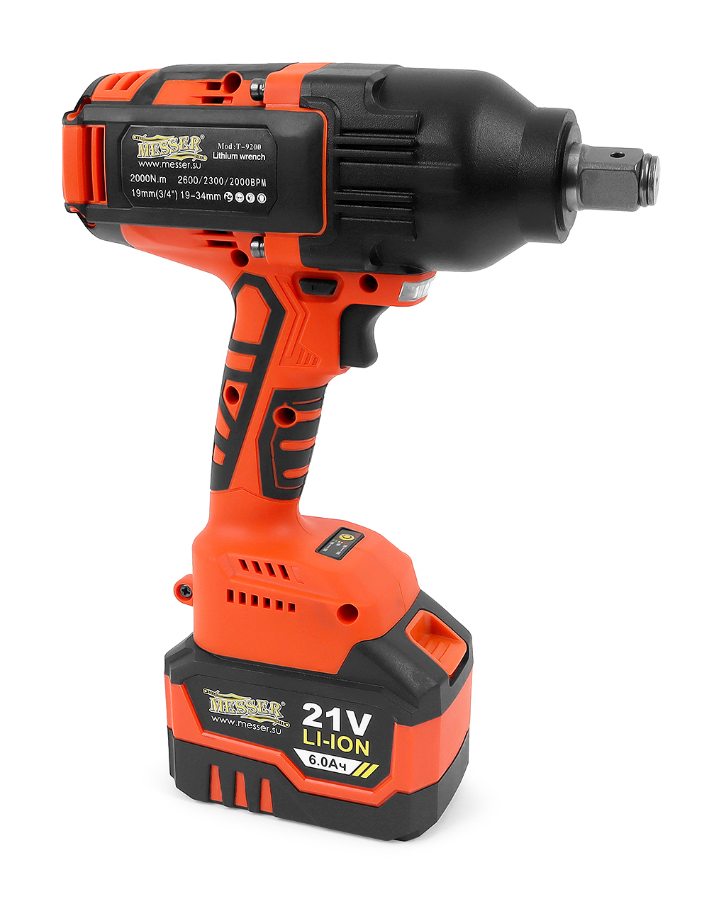 Аккумуляторный ударный гайковерт MESSER T9200 2000Нм 6Ач