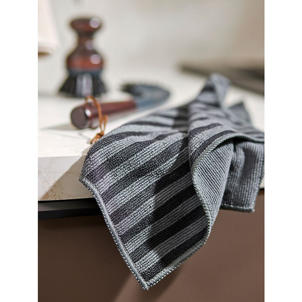 Набор салфеток двухсторонних для сильных загрязнений Cozy Clean, 30х30 см, темно-серые, 2 шт.