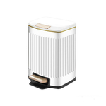 Ведро для мусора 7л с педалью нерж, BZ-A77LWH