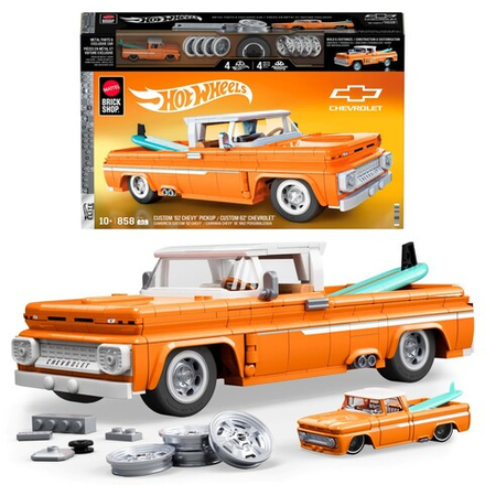 Mattel Brick Shop - КОНСТРУКТОР HOT WHEELS Elite Series Custom '62 Chevy Pickup 858 элементов JFT20