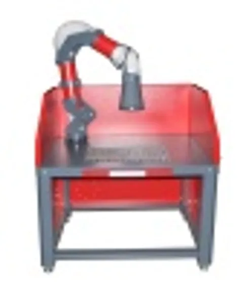 Металлический стол сварщика с вытяжным устройством, Слот-Стол