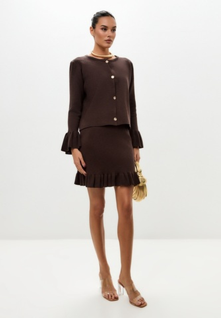 Юбка с оборкой