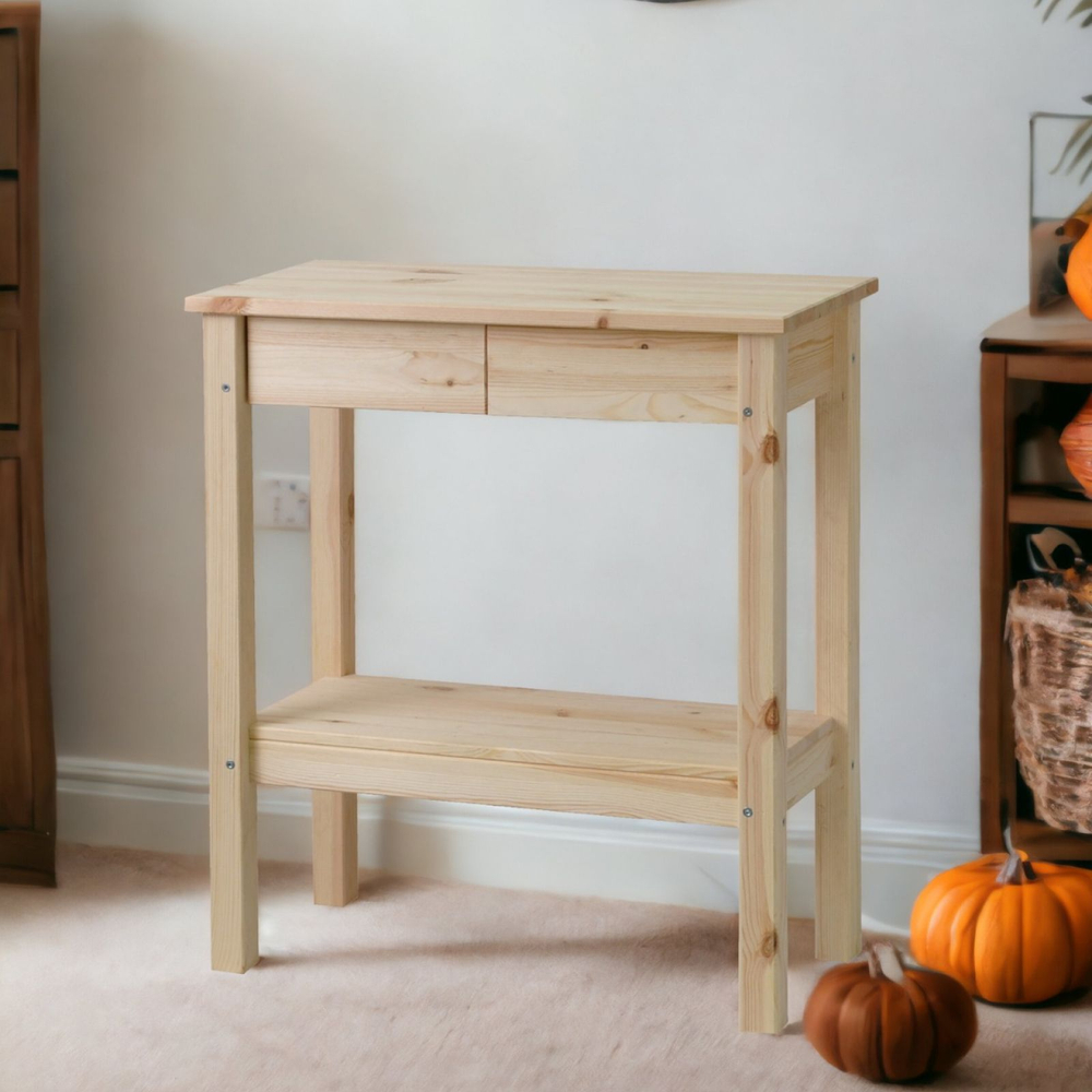 Туалетный столик, 66х33х75, Ральф, деревянная консоль, с ящиками, Dipriz