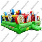 Коммерческий надувной батут "Царство зверей 2" 5*5*3,5 м