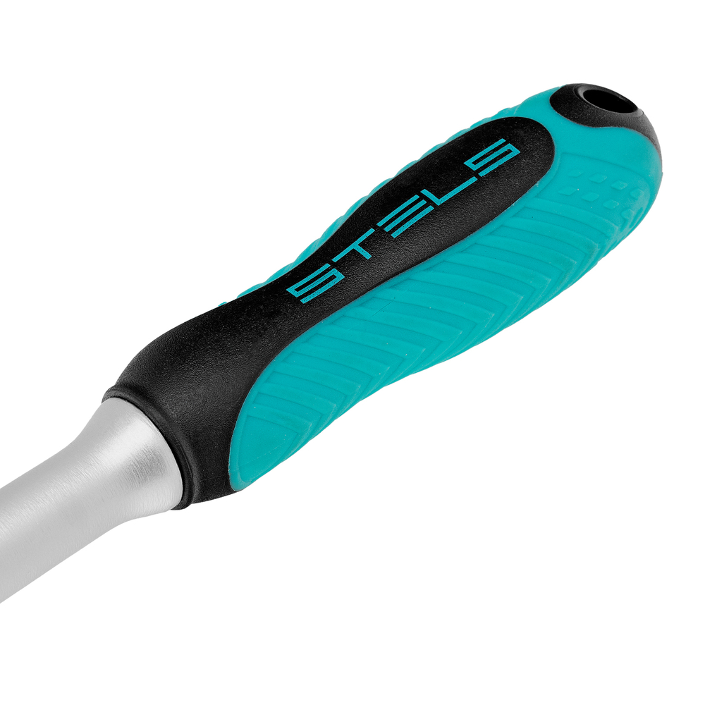 Ключ-трещотка шарнирный 1/2", СrV, 72 зуба, с быстрым сбросом, матовый хром Stels