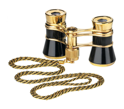 Бинокль театральный Eschenbach Glamour 3x25 Black, с цепочкой - фото 1