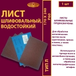Лист 170х240 P60