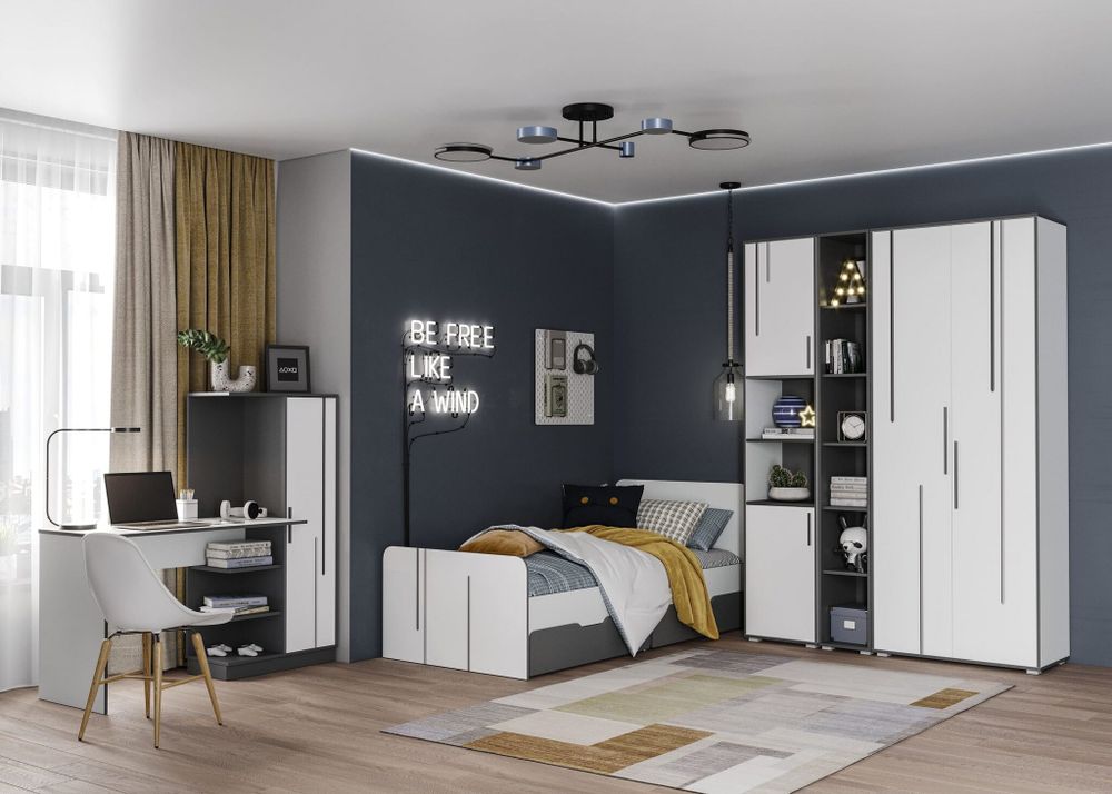 Грей Шкаф 1 дв.