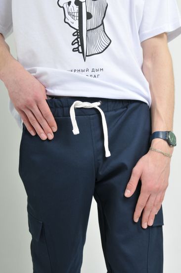 Брюки MARK Jogger Диагональ Синий