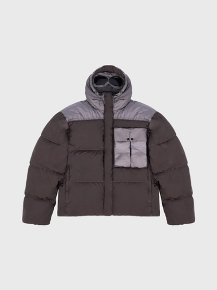 Пуховик C.P. Company Eco Chrome-R Mixed Google Down Jacket Walnut