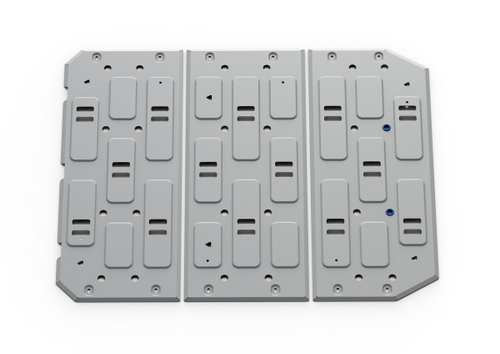 Защита АКБ Rival для Evolute i-Pro 2022-н.в., алюминий 3 мм, с крепежом, штампованная, 333.0603.1