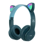 Bluetooth наушники детские с ушками P47M в ассортименте, гарнитура с ушками, разноцветные