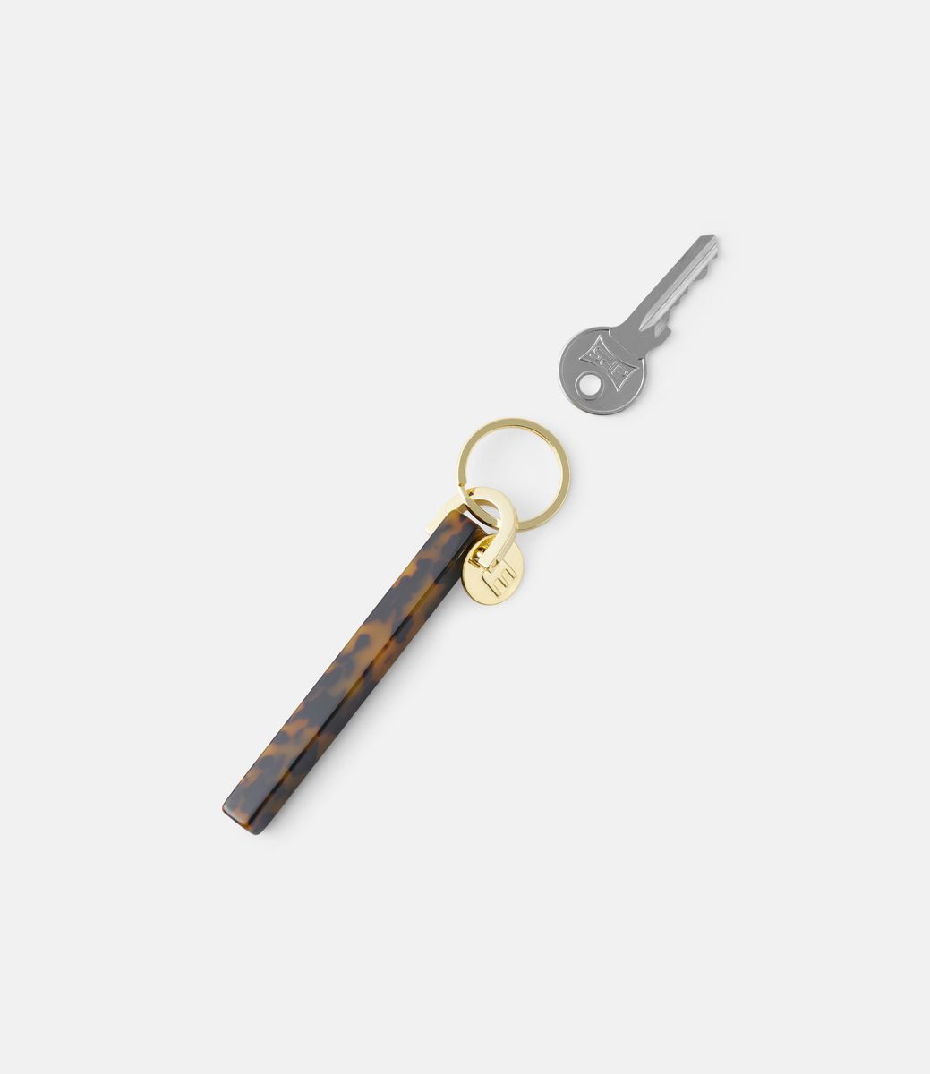 Machete Bar Keychain in Dark Tortoise — брелок из ацетата