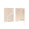 Mirta Набор из 2 картин из папье-маше бежевого цвета 29 х 39 см