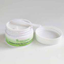 QUEEN CHARM Крем для лица увлажняющий с зелёным чаем и центеллой азиатской 8% Premium Green Tea Centella Cream 30мл
