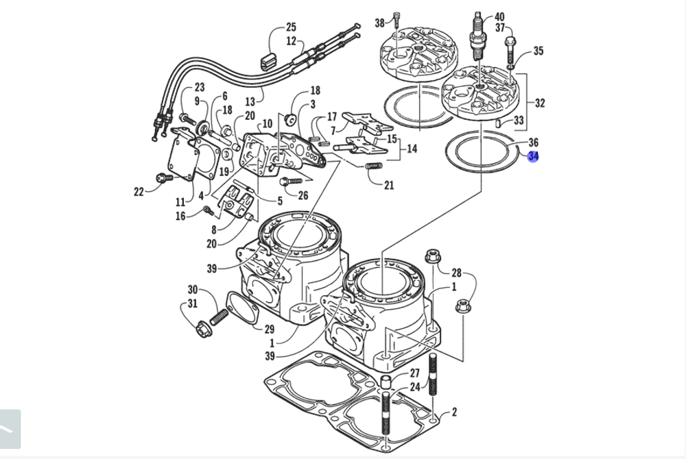 Прокладка для снегоходов 3003-226