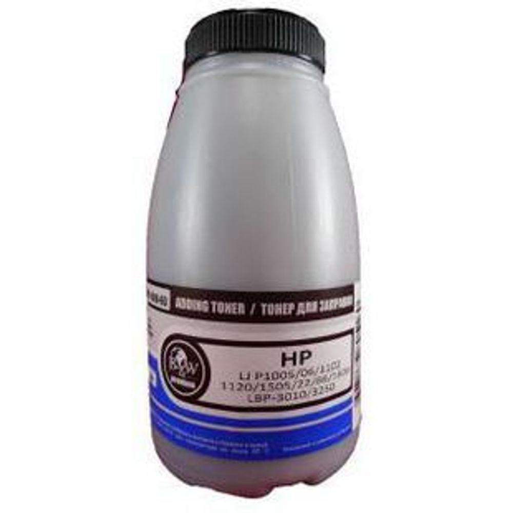 Тонер для картриджей HP CB435A/CE285A/CF283A/CF244A, Canon CRG-712/725 (85г) Black&amp;White Premium