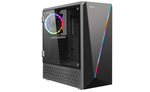 Корпус Ginzzu SL200 FAN Rear 12CM LED 1*USB 3.0,1*USB 2.0,Audio Акриловая боковая панель без БП