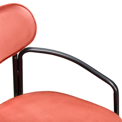 Набор стульев 2шт Latitude Ror Round черный/темно-красный