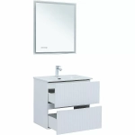 Тумба с раковиной Aquanet Джейн 70 313285 белая матовая