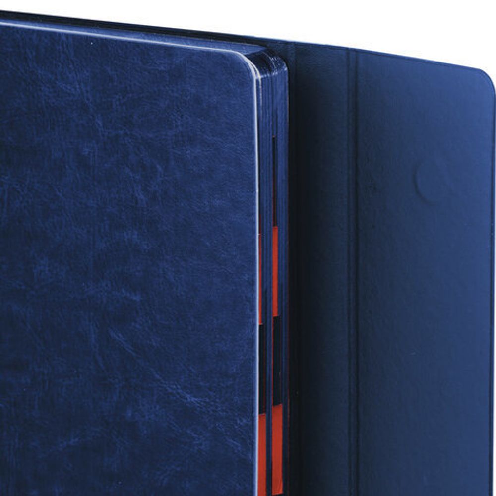 Ежедневник датированный 2022 А5 148х218 мм GALANT "Magnetic", под кожу, клапан, синий, 112935