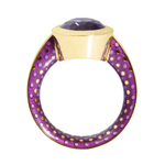Кольцо с Аметистом, Эмаль, R0178-23/12
