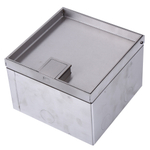 Лючок в пол 6 мод. (2 мод. 45х45 мм. + 2 мод. 22.5х45 мм.),  металл,  в уровень с напольным покрытием