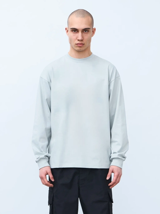 Лонгслив оверсайз (cерый) 230 г