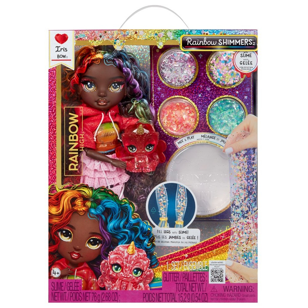 Rainbow High - Блестящая кукла IRIS (Радужная) Rainbow Shimmers with Slime 122432