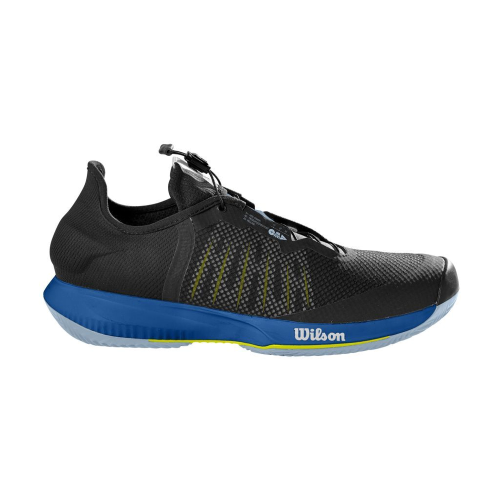 Мужские кроссовки теннисные Wilson Kaos Rapide Clay M - black/classic blue/sulphur spring