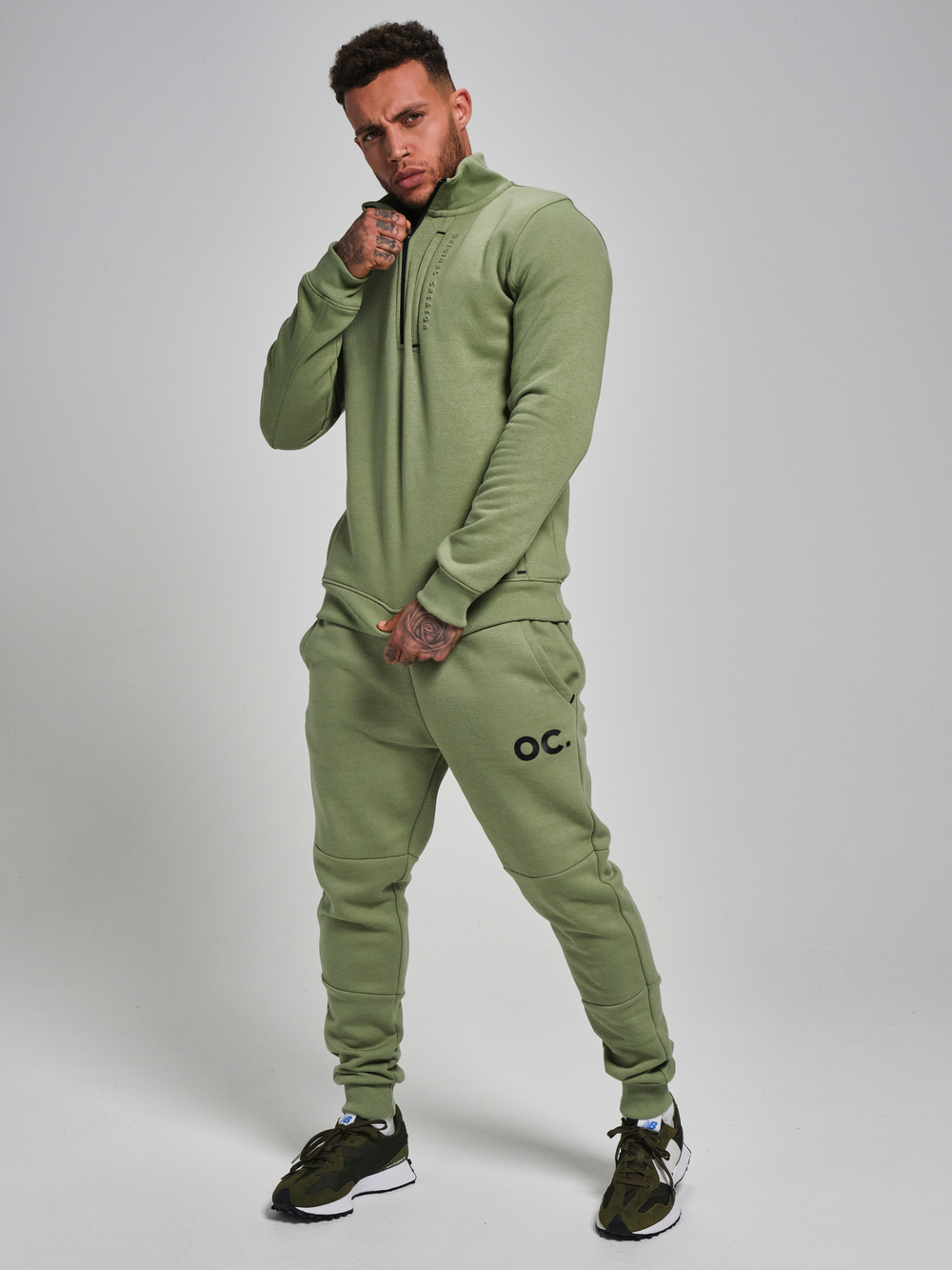 Свитшот с короткой молнией ORIGINAL CREATOR HALF ZIP, Светло-зеленый