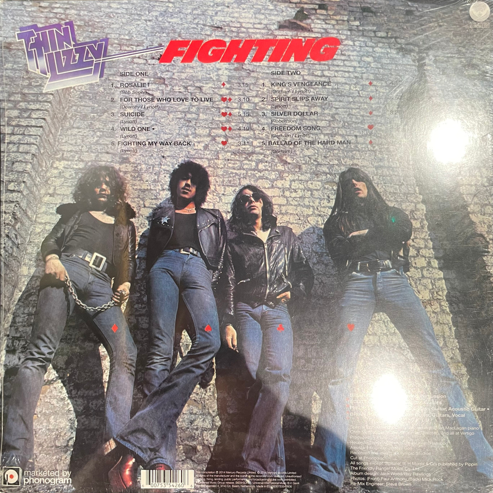 Виниловая пластинка Thin Lizzy – Fighting LP