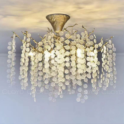 Люстра Cloyd HAOMA C8 / выс. 50 см - латунь (арт.11109)