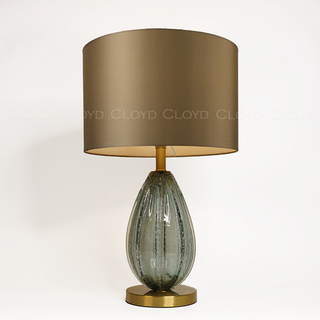 Настольная лампа Cloyd CEREUS T1 / олив. - выс. 65 см - зелен. стекло (арт.30066)