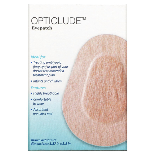 Nexcare, Opticlude Junior, патчи для глаз, 20 штук