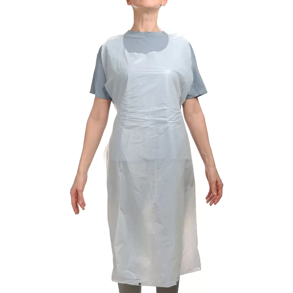 Фартук полиэтиленовый ПНД 1200х750 см Optiline с завязками 50 шт белый