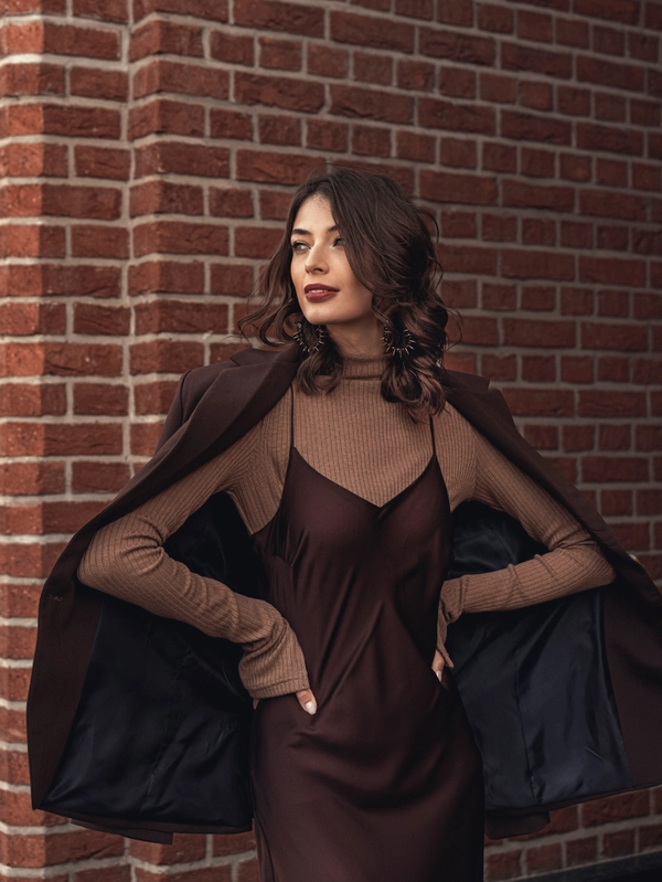 Комбинация двусторонняя изумруд-шоколад 